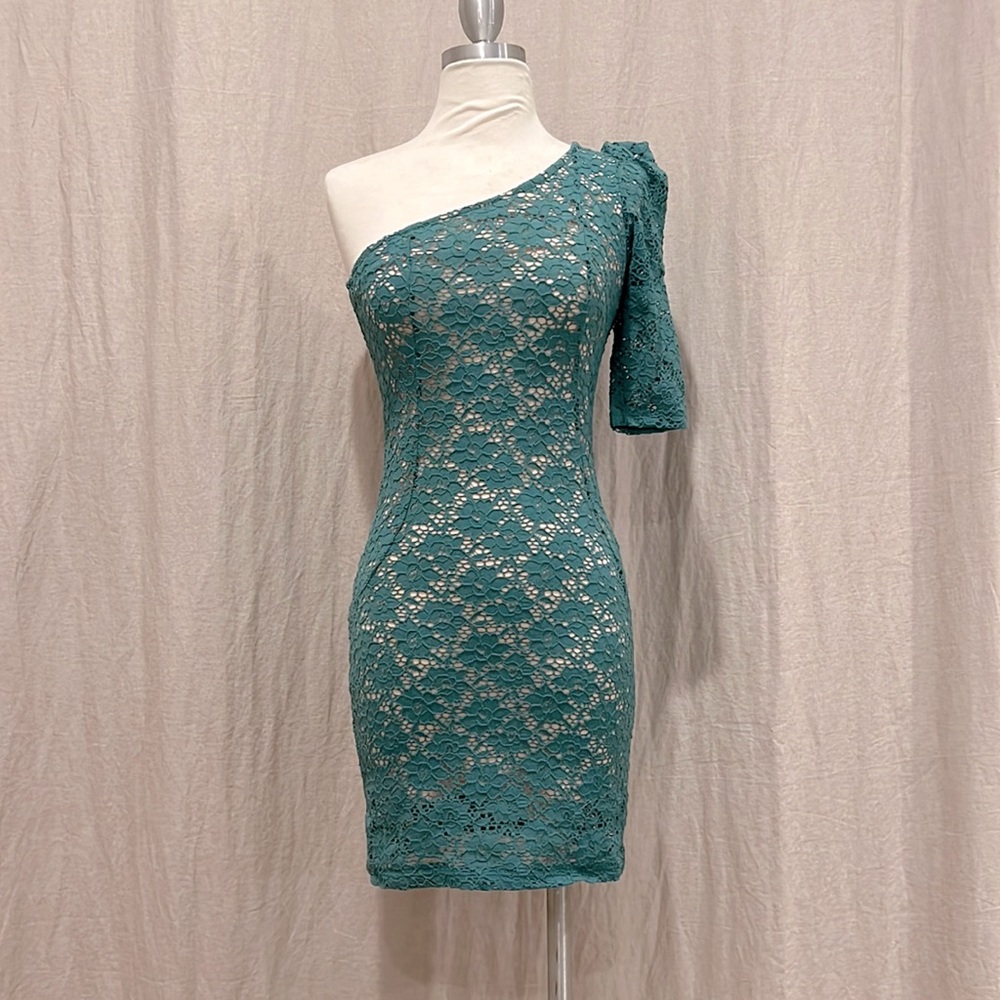 Teal Lace Dress by Mystic